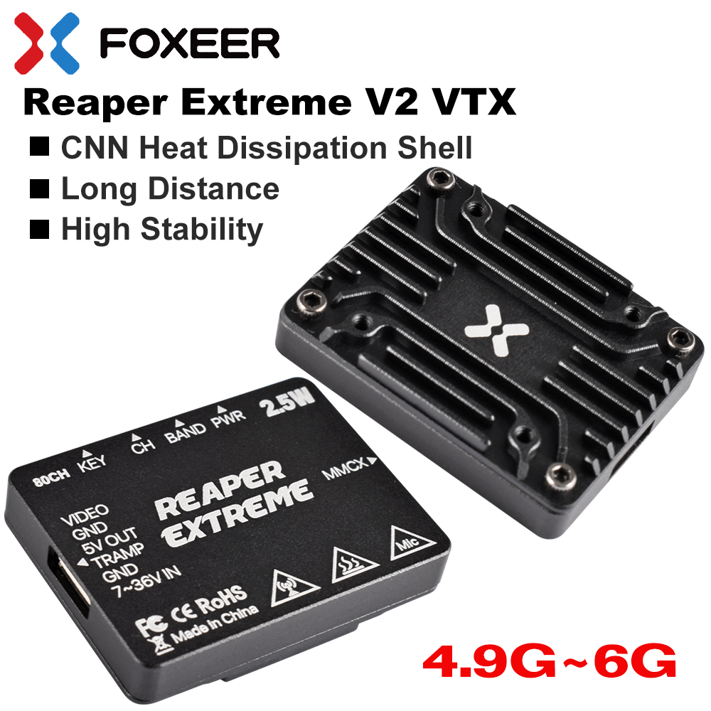 Foxeer RC FPV 드론용 비디오 송신기, CNC - Foxeer Reaper Extreme 2.5W Vtx 리뷰 및 가격